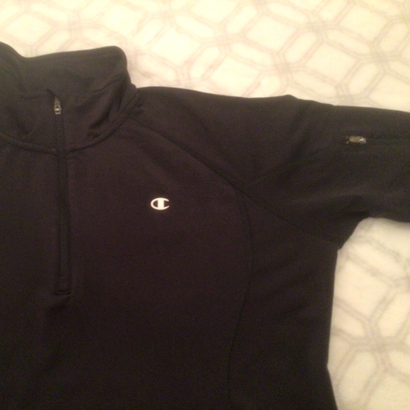 Champion black yoga 3/4 zip pullover - Picture 4 of 5